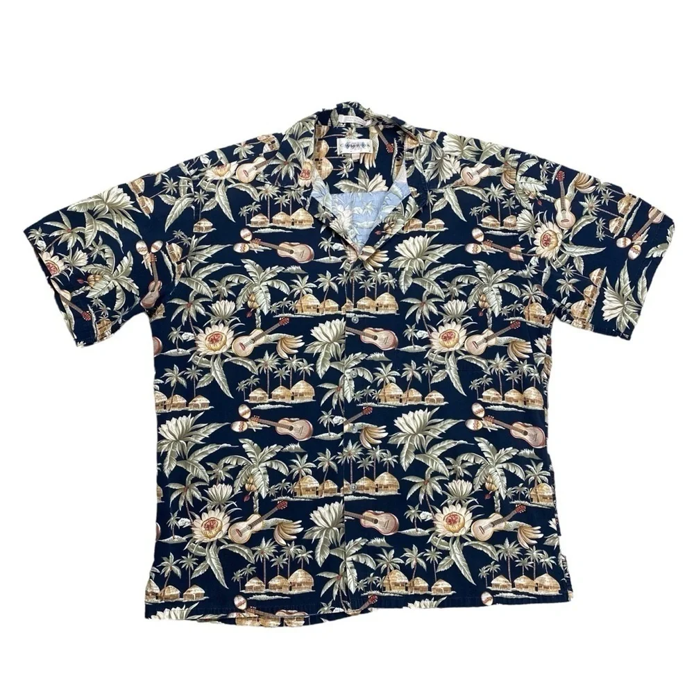 Men’s Cambia Moda Hawaiian Tropical Short Sleeve Shirt